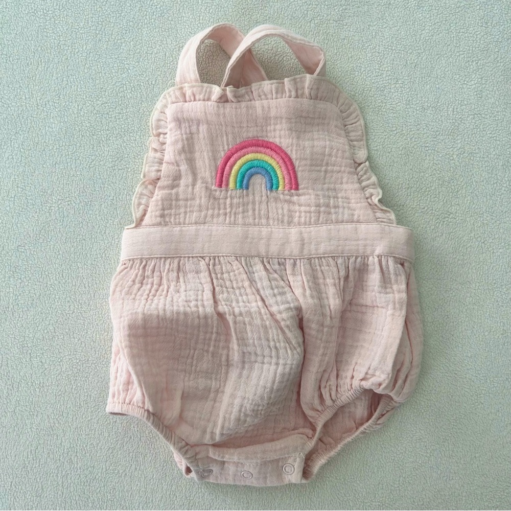 Angel Dear rainbow sunsuit 3-6months